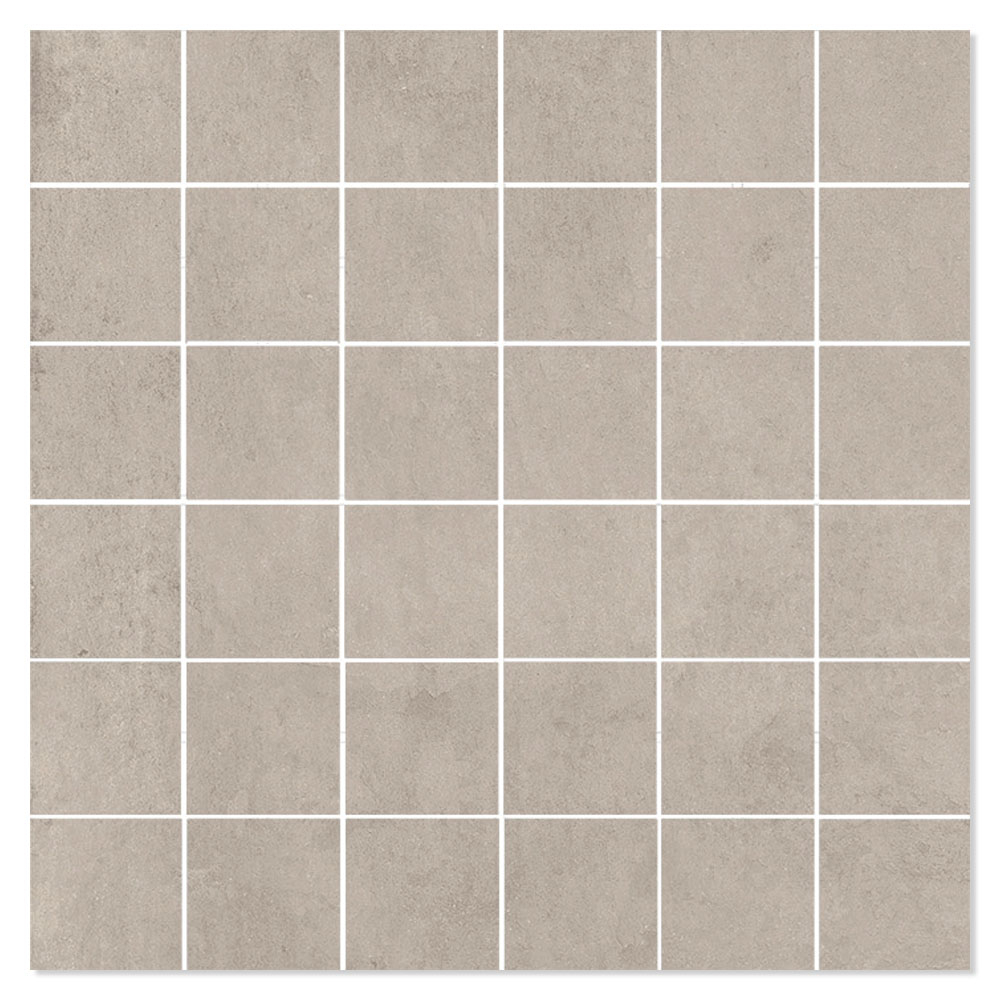 Mosaikkflis Ecostone Brun-Grå Matt 30x30 (5x5) cm
